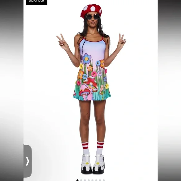 Trickz n Treatz Mushroom Flower Garden Costume Set - Picture 4 of 4